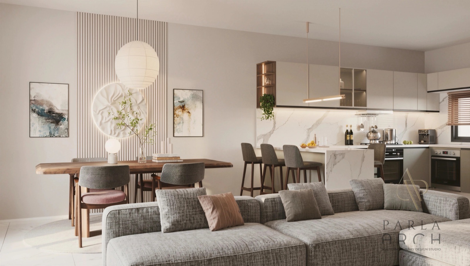 Venus Park salon — iyileştirilmiş render