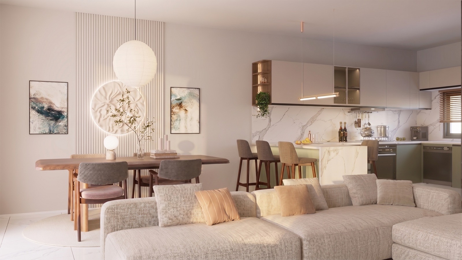 Venus Park salon — ham render